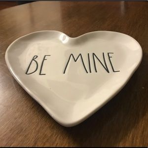 Rae Dunn BE MINE Heart Plate
